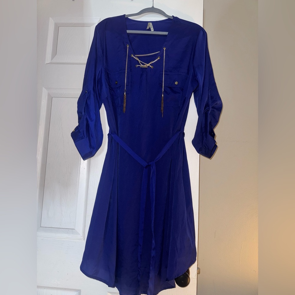 $5 Friday Live 4 Truth Royal Blue Long Sleeve Dress